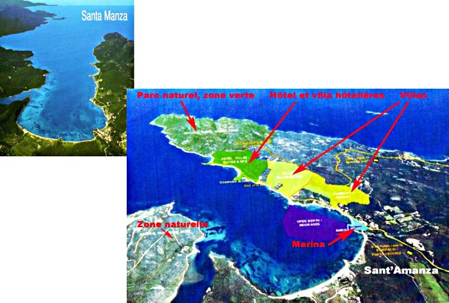 Cartes du PLU de Sant'Amanza
