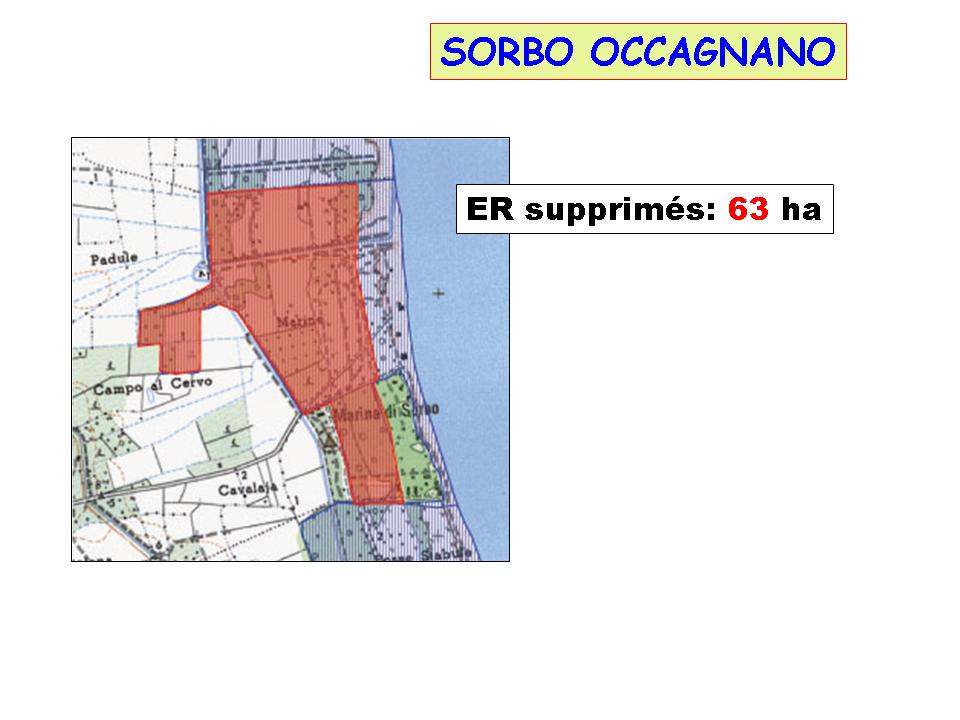 Les E.R. supprimés du PADDUC